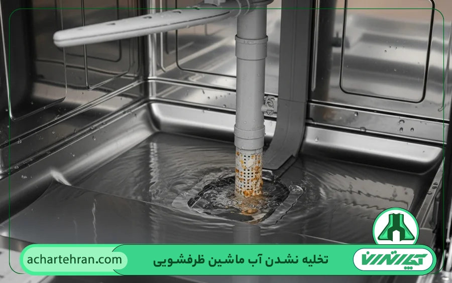 تخلیه نشدن آب ماشین ظرفشویی