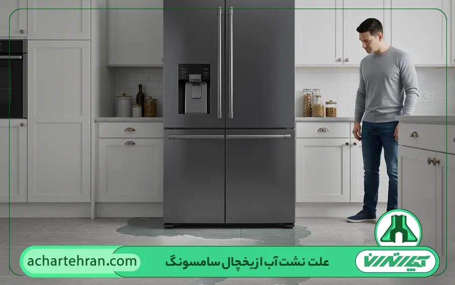 علت آب دادن یا نشت آب از یخچال