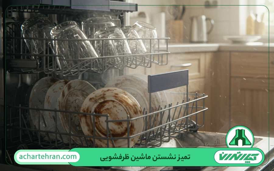 علت کثیف شستن ماشین ظرفشویی