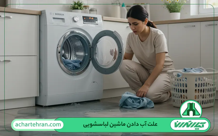 علت نشت آب ماشین لباسشویی