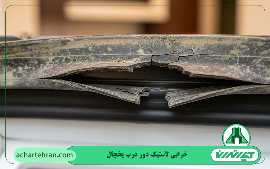 خرابی یا فرسودگی لاستیک دور درب یخچال