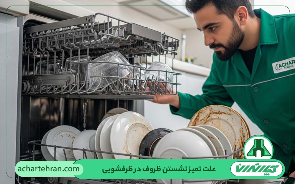 علت تمیز نشدن ظروف در ماشین ظرفشویی
