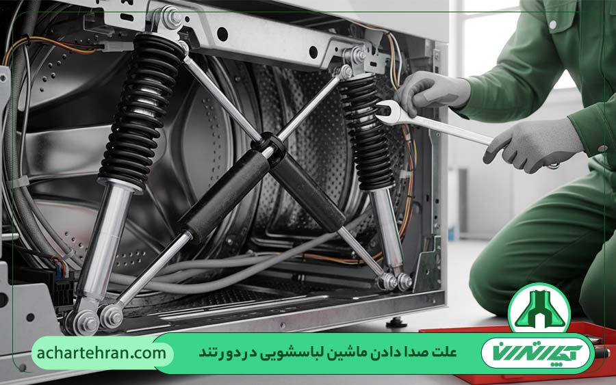 خرابی یا پارگی کمک فنرها و ضربه گیرهای زیر دیگ