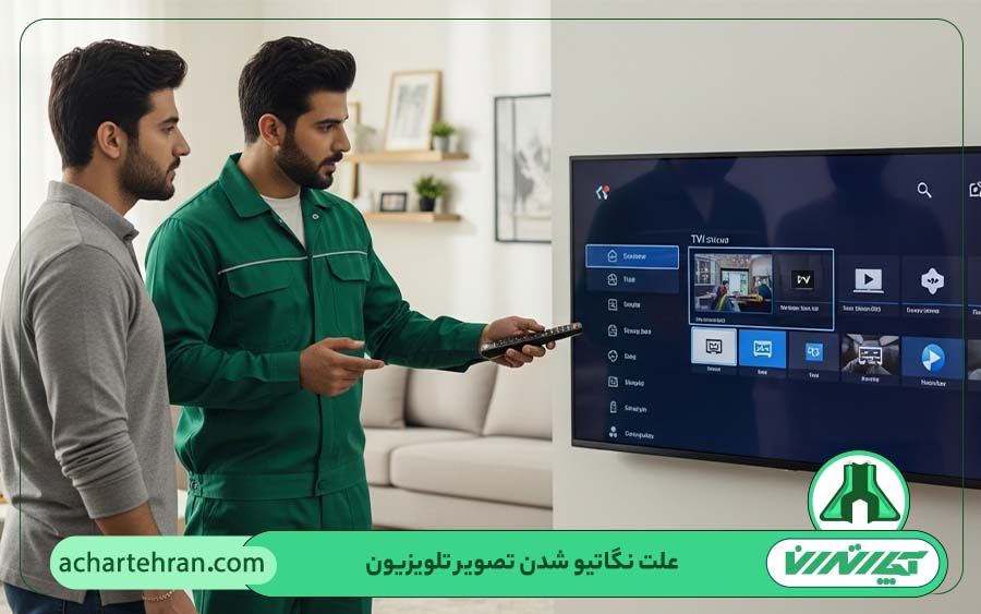پیشگیری از نگاتیو شدن تصویر تلویزیون